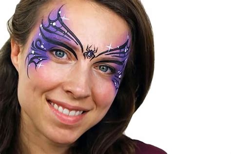 Witch face paint tutorial on youtube